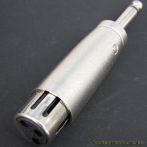 XLR FEMALE TO MONO 1/4 INCH JACK ADAPTOR